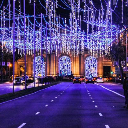 Madrid christmas lights